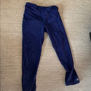 LuluLemon High-Rise Crop 22" (Royal Blue)